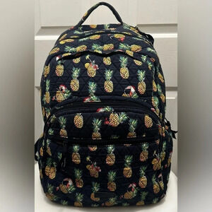 Vera Bradley Toucan Party Pineapple Quilted Large Essential Backpack Laptop
